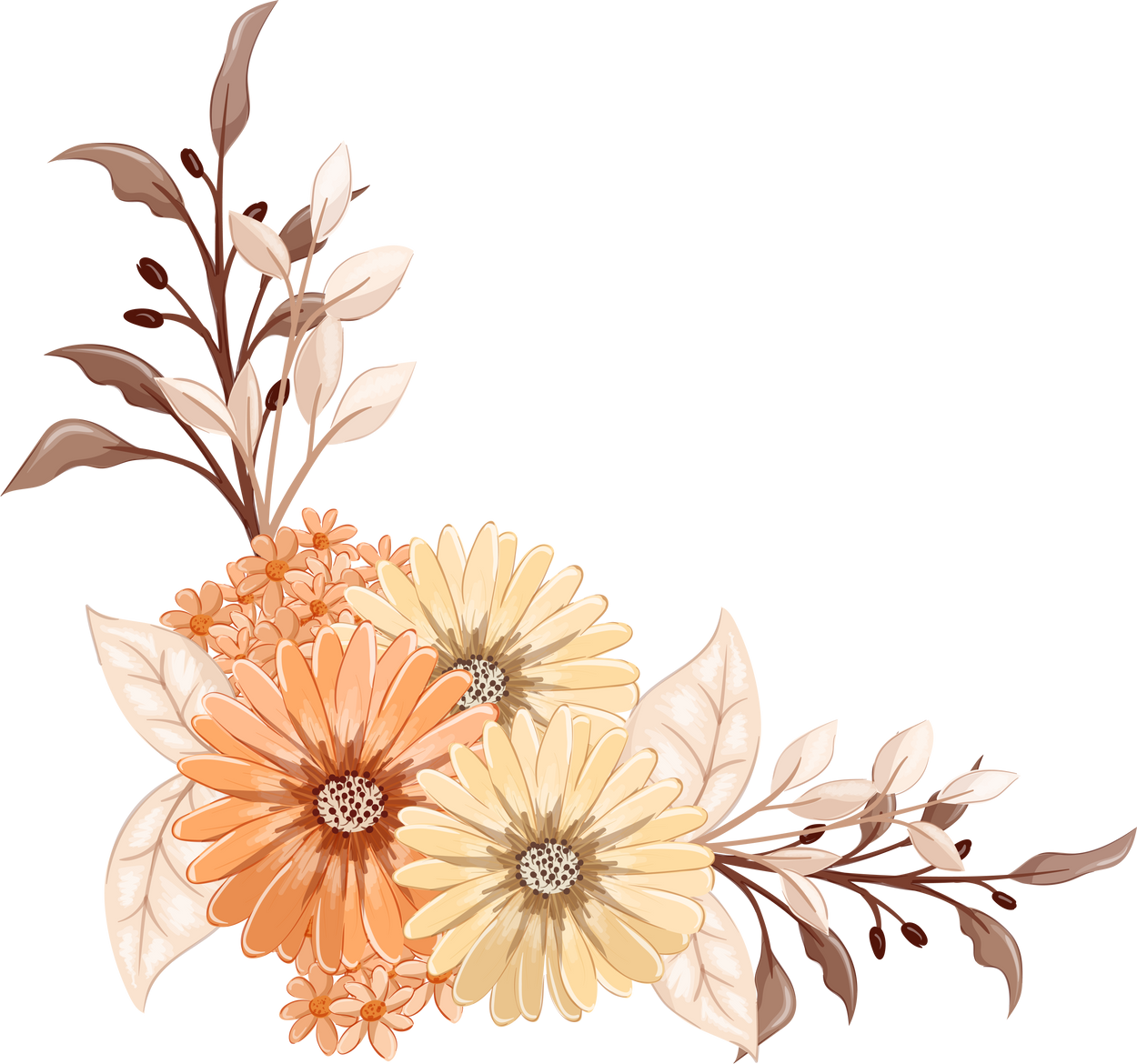 Orange Flower Arrangement